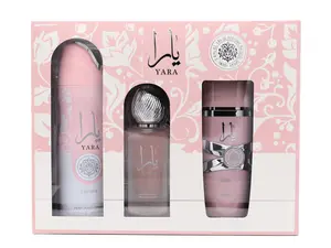 LATTAFA YARA 3 PCS GIFT SET WITH 100ML EDP + 200ML DEO + 50ML HAIRMIST