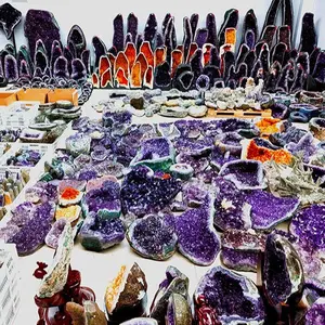 Natural crystal amethyst geode ，amethyst cluster ，amethyst small ，Many types of amethyst