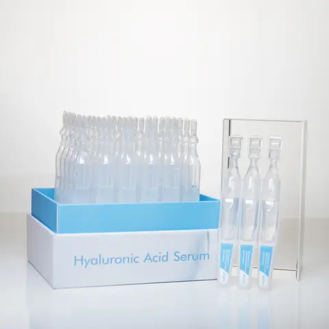 Summervibes 4D Hyaluronic Acid Ampoule Serum - 1 to 1.9 fl oz, Hydrating Face Moisturizer, Skin Repair, Anti-Aging Pre-Makeup Skincare for All & Combination Skin Types (30 Vials/Box)