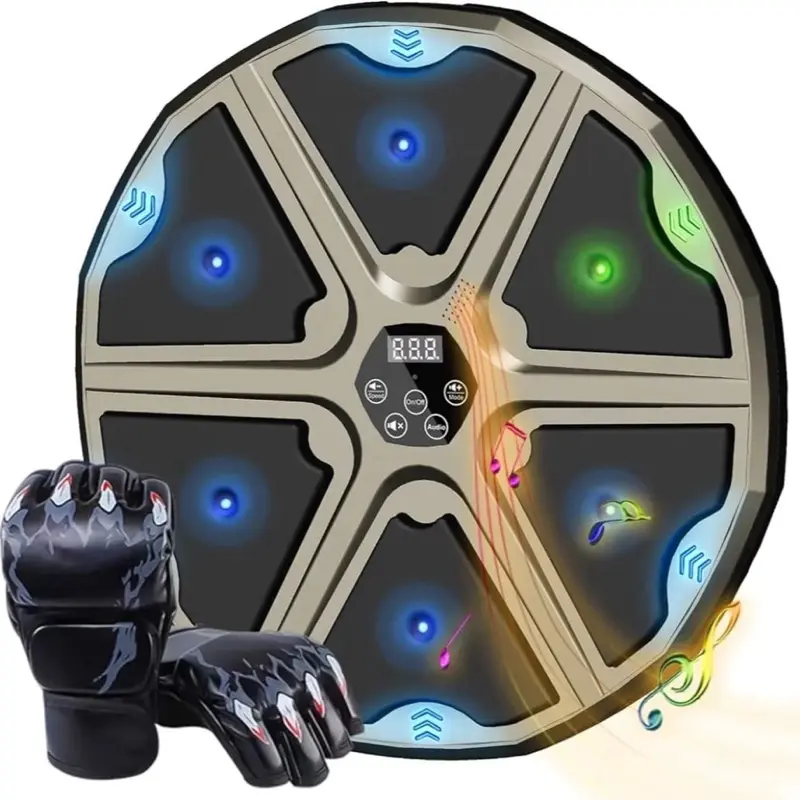 Klaasen Music Boxing Machine with LED Lights and Sound Effects for Enhanced Training
