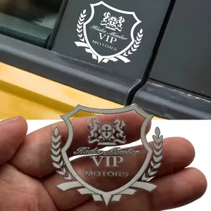 1PC Hades Member VIP Shield Car Sticker for Car Doors/Body, Highlight Exclusive VIP Membership Identity, Inject Luxury VIP Temperament into Your Car, Trendy Decoration Makes Your Car Show Unique Prestige