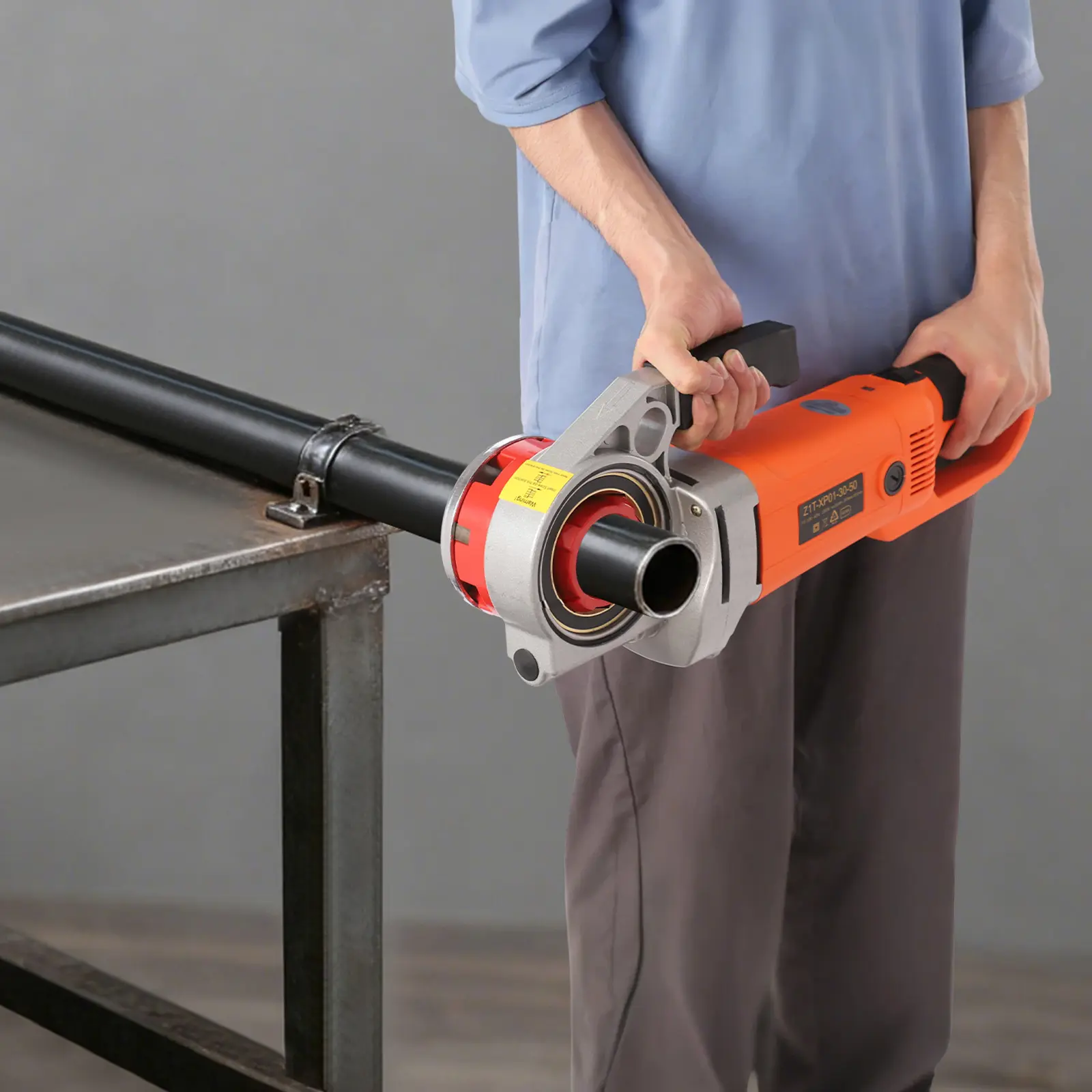 2300W Motor Electric Pipe Threader Kit with 6 Dies (1/2-2 Inches), Aluminum Alloy Portable Threading Tool Set for Galvanized Pipes, Ratchet Tool with US Plug & Storage Case