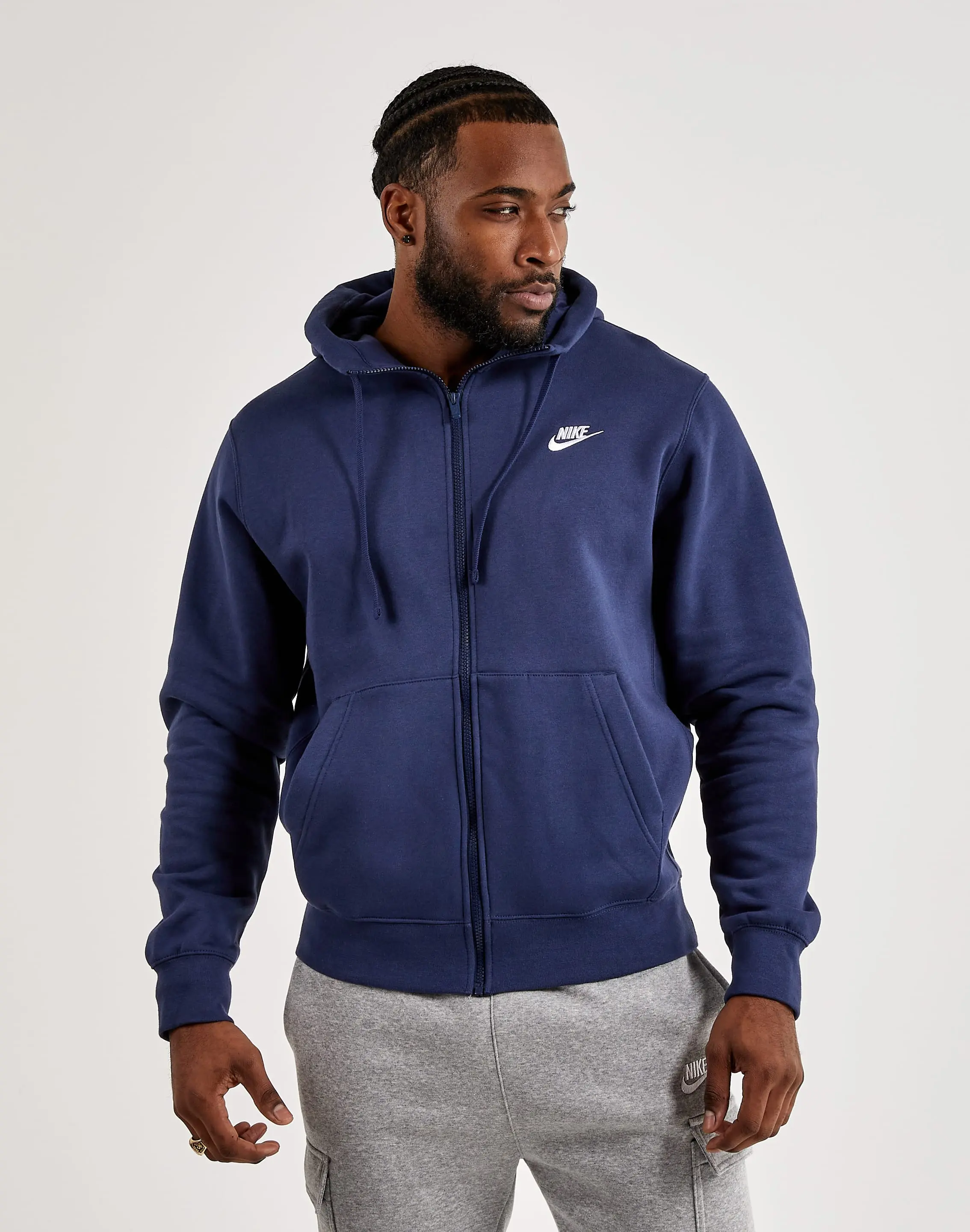 Mens Nike Club Fleece Full-Zip Hoodie