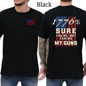 You're Not Taking My Guns T-Shirt, Firearm Graphic Tee, Grunge Style Tshirt, Patriotic Shirt, Casual Menswear, For Men
