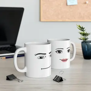 Funny Roblox Meme Mug (Both Faces) Ceramic Mug, 11oz 15oz
