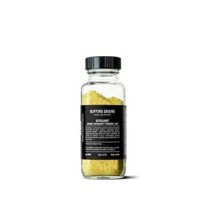 KLARIF Organic Bergamot Buffing Grains Face Scrub with Multigrain Powder - Natural & Sustainable.  Use/mix with the Klarif Sugar Cane Face Cleanser for the best result and brightened skin texture.