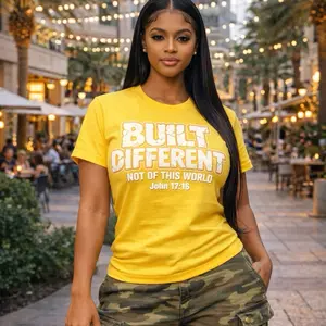 Built Different” Screen Print Transfer only– Motivational Graphic Design for T-Shirts