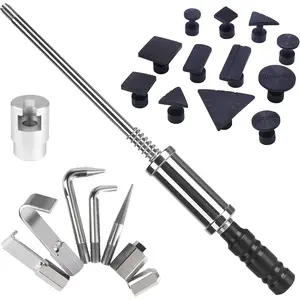 Paintless Dent Repair Kit, Heavy Duty Dent Puller Tool Paintless  Dent Repair Tool with 12 count Auto  Tools Tabs and 8 count Dent Puller Screw Tip