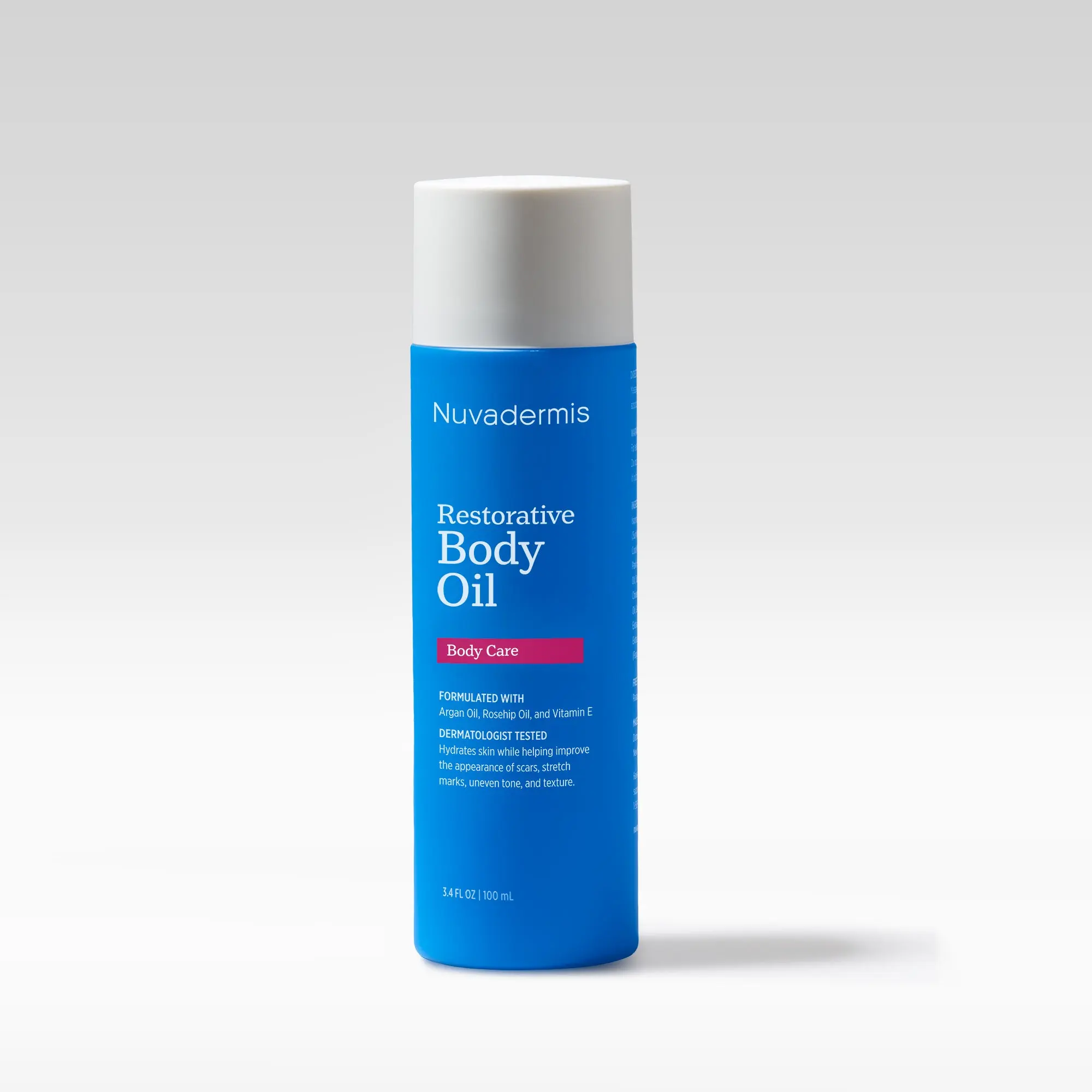 Nuvadermis Restorative Body Oil | Body Oil for Scars, Stretch Marks & Dry Skin with Argan Oil, Rosehip Oil & Vitamin E