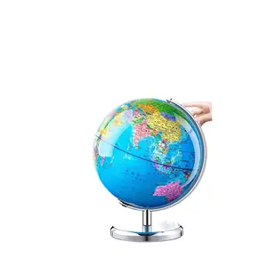 Smart AR Levitating Globe, USB-Powered Shatterproof Multi-Size Desk Decor with Vivid Map, Interactive 3D Learning Gift for Students