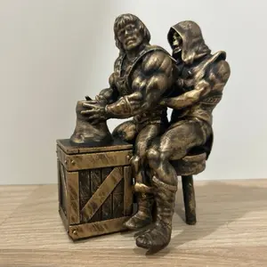 He-Man and Skeletor Ghost Parody Pottery Making Bronze Statue Figure MOTU