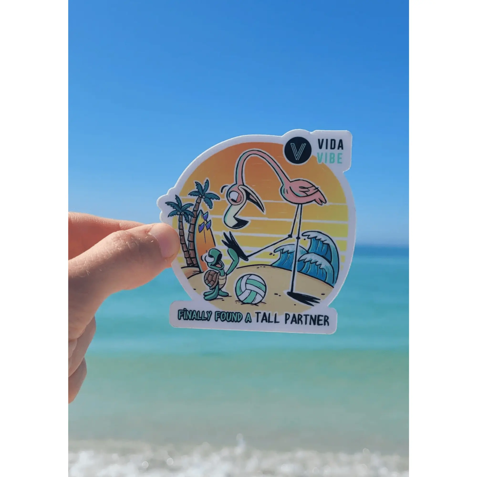 Finally Found a Tall Partner Volleyball Sticker