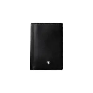 Montblanc Meisterstück Single-Compartment Leather Business Card Holder Wallet for Men in Black