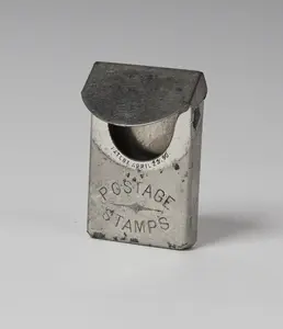 Antique Silver Plated Postage Stamp Holder - 1890 Collectible