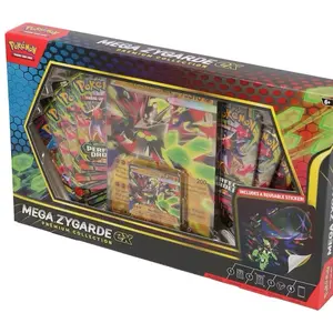 Pokemon Mega Zygarde ex Premium Collection Box Non-Sports Trading Cards - Greater Power Than Ever, Includes Reusable Sticker, Oversize Lenticular Item, Ready-to-Play Foil Promo Item, Tech Sticker for Display