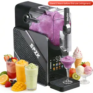 SPZTJK Slushie Machine  Food-Grade Stainless Steel  5-Second Quick Slush Make Slush, Milkshakes, Cocktails, Wine & 200+ Drinks Without Ice Auto-Clean Function | For Home, Office, Restaurant, Bar & Parties  Ice
