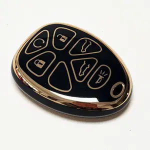 Soft Durable Tpu Car Key Protection Case, Full Coverage Key Cover Car Key Protector Key Fob Protector for Chevrolet Traverse Tahoe Suburban for Gmc Yukon Acadia for Cadillac Escalade Srx