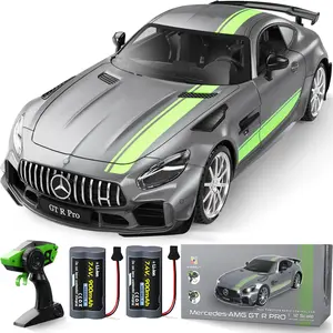 MIEBELY Remote Control Car, Mercedes Benz 1/16 Scale Official Authorized GTR Pro High-Speed LED Off-Road RC Truck 7.4V 500mAh Rechargeable Battery 2.4Ghz Rc Drift Cars W/LED Toy Car Birthday Gift for Boys Kids Adults Age 6+