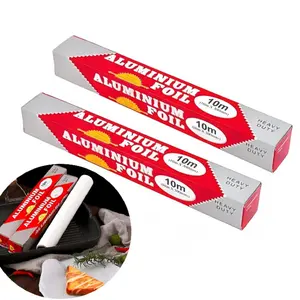 2 Rolls 10mx30cm Multi-Use Aluminum Foil Roll, Ideal for Baking Grilling Storage, Durable Lightweight Design for Home Kitchen Use
