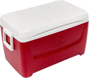 Island Breeze 48 Quart  Lava Red Elevated Design for Improved Cooling Performance Holds 64 Cans Plus Ice Ideal for Outdoor Events frat coolers