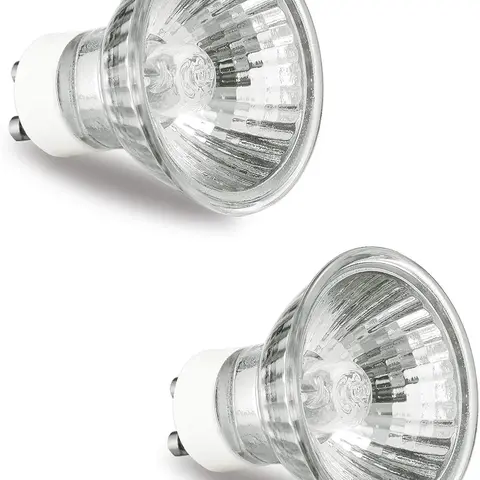 GU10 Halogen Bulb 120V 50W Halogen Light Bulbs for Candle Warmer Lamp, GU10+C, MR16 with Glass Cover, 2700K Warm White, Dimmable, Pack of 2