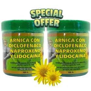 [2 Pacl Bundle] Arnica Formula Mejorada Lidocaina pomada muscular 125g Each - Arnica Deep Massage Balm – 125g | Soothing Full-Body Care