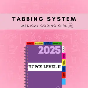 Tabbing System - HCPCS Level ll AAPC 2025