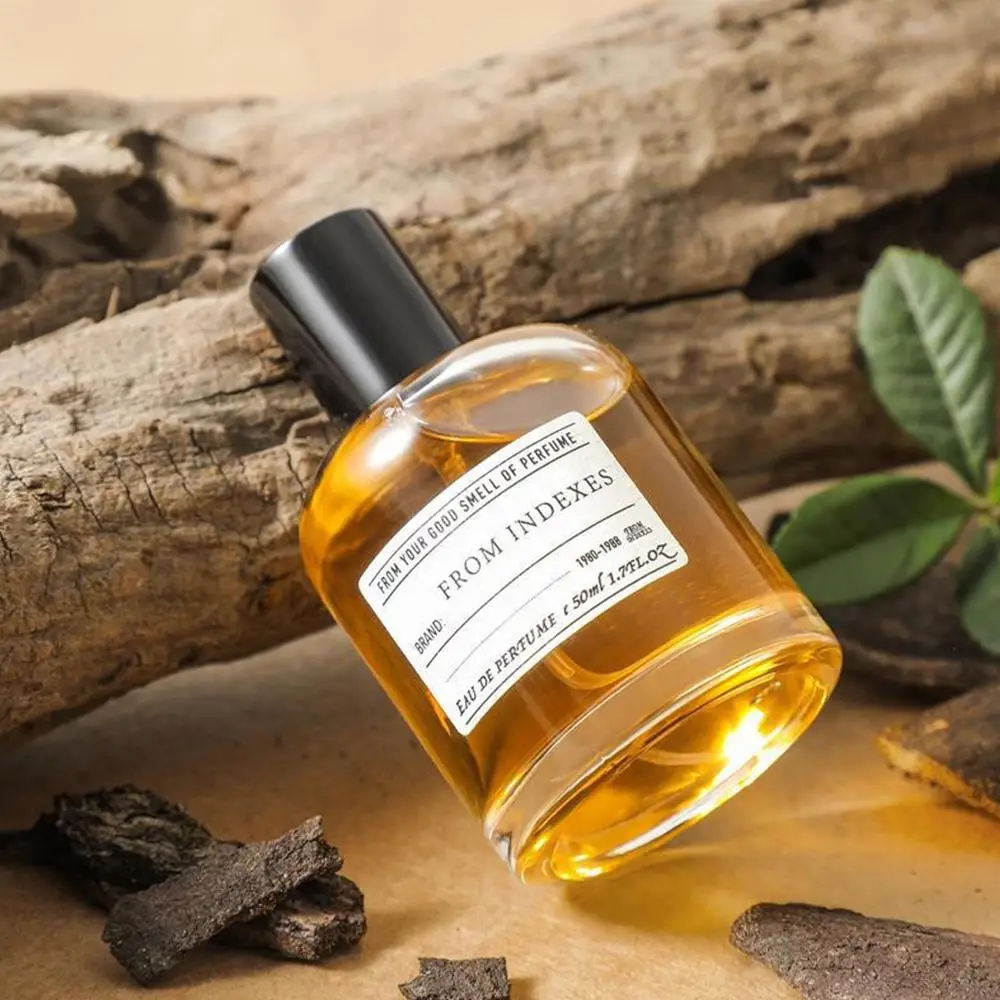 50ml Wooden Aromatherapy Perfume, Fragrance for Men and Women, Cozy Vanilla Bourbon Natural Essential Oil