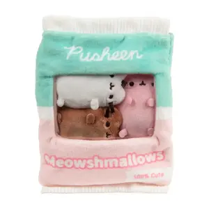 GUND Pusheen Huggable Meowshmallows Treat Bag Stuffed Toy, 7.5 inches, Birthday Gift for Kawaii Collectors, Ideal for Everyday Cuddles