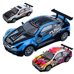 2.4g Remote Control Drift Car with Lights, Unisex Electric Toy for Boys & Girls, Outdoor RC Racing Vehicle, Christmas Birthday Gift