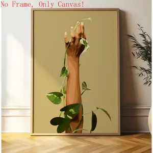 Black Woman & Girl Fashion Wall Art |           Abstract Frameless Posters - Black Art Decor for Bedroom & Study