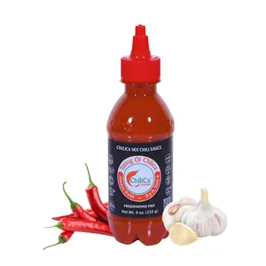 ChiliCa Hot Chili Sauce - 12 months Fermented Bird's Eye Chili - No Preservatives - Vegan, Non-GMO, Gluten Free - Sriracha Sauce - 9oz