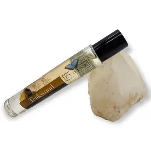 Teakwood Gemstone Perfume Oil Roll-On