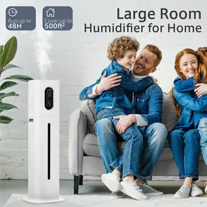 AILINKE Humidifiers for Large Room,  2.1Gal/8L Humidifiers for Home Large Ultrasonic Top Fill Humidifier with 3 Speed Humidistat for Baby Kids Adults Yoga Sleep 3 speed top fill