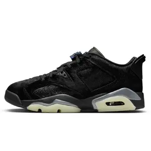 Women's Jordan 6 Retro Low "Blackout" Black/Black-Black (IO9786 001)