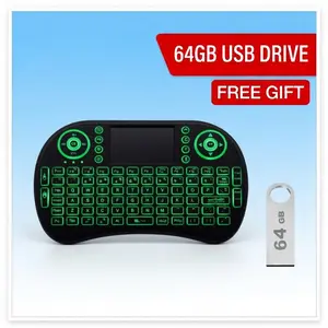 Ergonomic Backlit Mini Keyboard - 2.4GHz Handheld Remote Control with Touchpad for PC, Raspberry Pi, Android TV Box