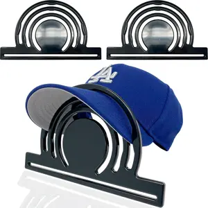 Hat Brim Bender (2-Pack) - Triple XL Curving Slots with Integrated Straightener for Convenient Hat Bill Shaping,  Cap Curver Band, Steaming Safe -   Pending, Black