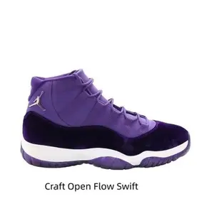 Purple Suede High-Top Basketball Shoe