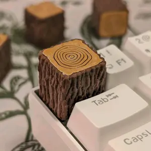 Tree Stump Keycap for Computer or Gaming Keyboard