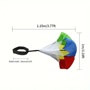 1 colored resistance parachute, strength training physics parachute