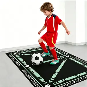 60x90cm Diatomaceous Earth Football Training Mat, Anti-Slip Soundproof Indoor Dribbling Practice Pad, Youth Ball Control Step Training Rug