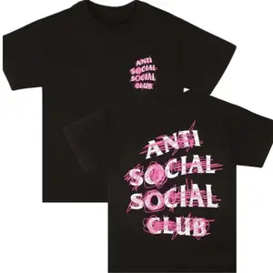 🖤 Anti Social Social Club "Nevermind" Graphic T-Shirt – Unisex Cotton Streetwear Tee, Minimalist Hype Style Shirt, Short Sleeve Crewneck, Casual Urban Fashion Top, TikTok Viral Aesthetic Tee for Men & Women