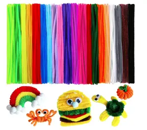 200pcs 20colors, Pipe Cleaners, Chenille Stems, Pipe Cleaners for Crafts, Pipe Cleaner Crafts, Art and Craft Supplies