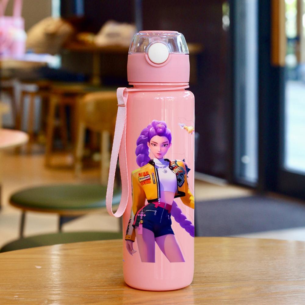 3D Printed Cartoon Girl Pattern Cup - New 700ml Large Capacity Water Bottle , Leakproof, Vivid Color, Fade-Resistant Collectible 3D Printed Cartoon Girl Pattern Cup - New 700ml Large Capacity Water Bottle , Leakproof, Vivid Color, Fade-Resistant Collectible
