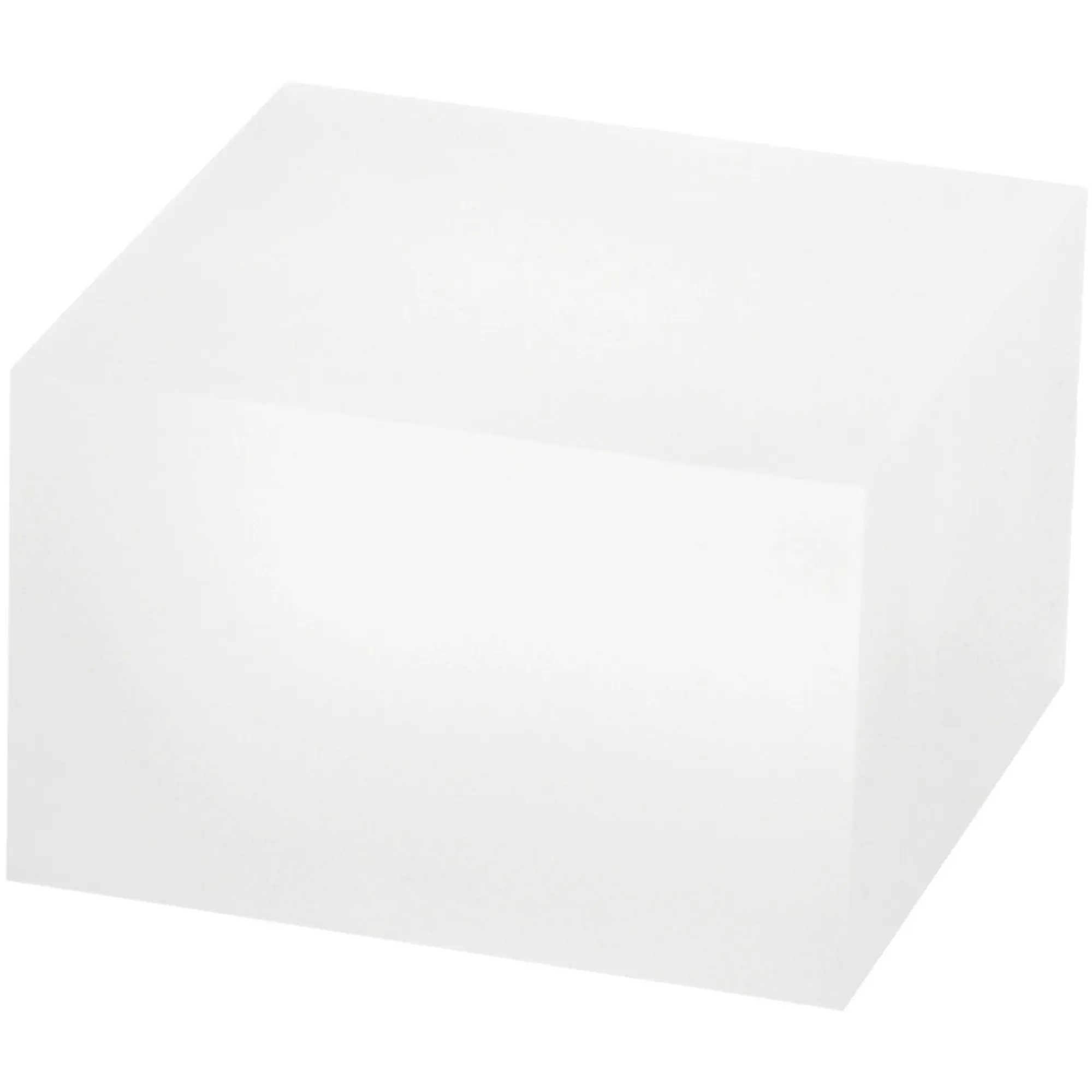 Plymor Frosted Acrylic Square Display Block, 2" H x 3" W x 3" D