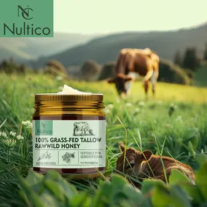 Nultico Whipped Beef Tallow & ManukaHoney Organic Nourishing Face Cream,Moisturizer, Body Lotion, Skin Care and Lip BalmHydrating Moisturizing