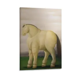 Fernando Botero Horse Art, Canvas Wall Painting, Living Room Decor Posters, Caballo Print, Scroll Picture for Home, Botero Artworks. Poster Canvas Wall Art For Bedroom Decor Bar Office Room Decor Gift