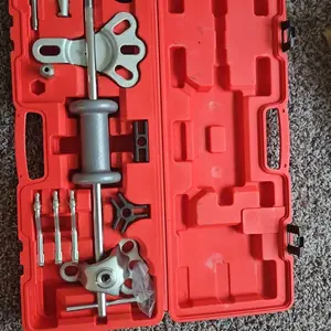 9 Way Slide Hammer Puller Dent Repair Front Rear Wheel Bearing Removal Tool Heavy Duty Wrench Hardware Automotive Truck Vehicle Car Brake Remover