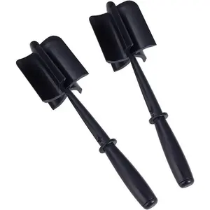 Meat  and  Masher, 2- Set: Heat Resistant Nylon Ground Beef Smasher - Non-Stick Hamburger  & Mixing Utensil