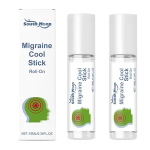 Migraine Cool Stick Roll-on 1/2/3 Packs with Natural Peppermint, Spearmint and Essential Oils Head and Neck Care Relieve discomfort